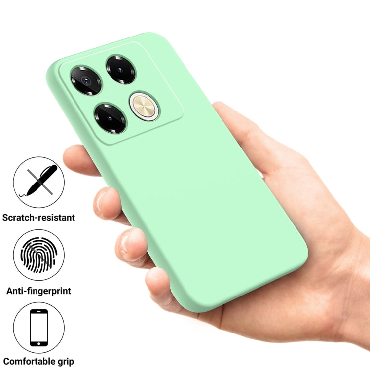 For Infinix Note 40 Pro 4G Solid Color Liquid Silicone Dropproof Full Coverage Protective Case(Green) - Infinix Cases by PMC Jewellery | Online Shopping South Africa | PMC Jewellery | Buy Now Pay Later Mobicred