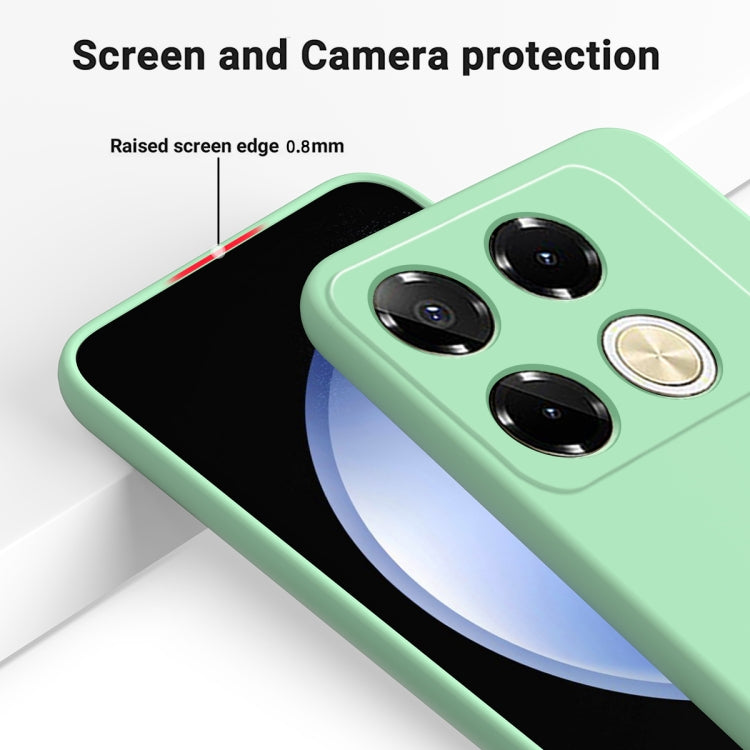 For Infinix Note 40 Pro 4G Solid Color Liquid Silicone Dropproof Full Coverage Protective Case(Green) - Infinix Cases by PMC Jewellery | Online Shopping South Africa | PMC Jewellery | Buy Now Pay Later Mobicred