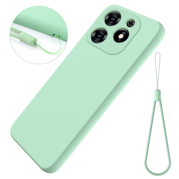 For Tecno Spark 20C/Go 2024 Solid Color Liquid Silicone Dropproof Full Coverage Protective Case(Green) - Tecno Cases by PMC Jewellery | Online Shopping South Africa | PMC Jewellery | Buy Now Pay Later Mobicred