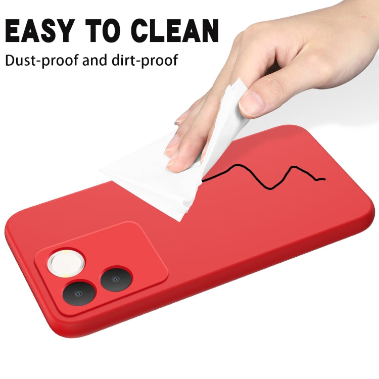 For vivo T2 Pro/S17e/iQOO Z7 Pro Solid Color Liquid Silicone Dropproof Full Coverage Phone Case(Red) - vivo Cases by PMC TechLife | Online Shopping South Africa | PMC TechLife | Buy Now Pay Later Mobicred