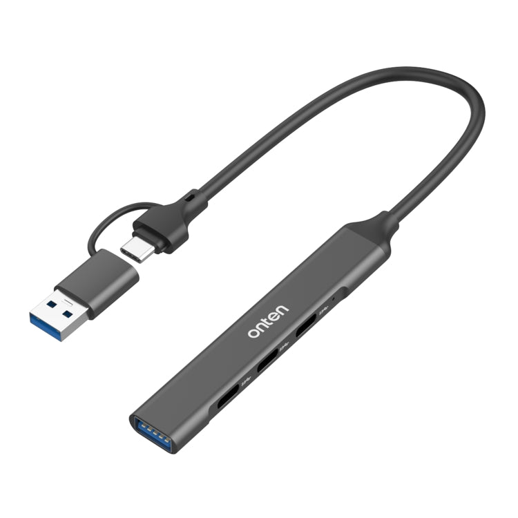 Onten UCA9703S 4 in 2 USB 3.0 + Type-C to 3 Type-C + USB HUB Docking Station - USB 3.0 HUB by Onten | Online Shopping South Africa | PMC Jewellery | Buy Now Pay Later Mobicred