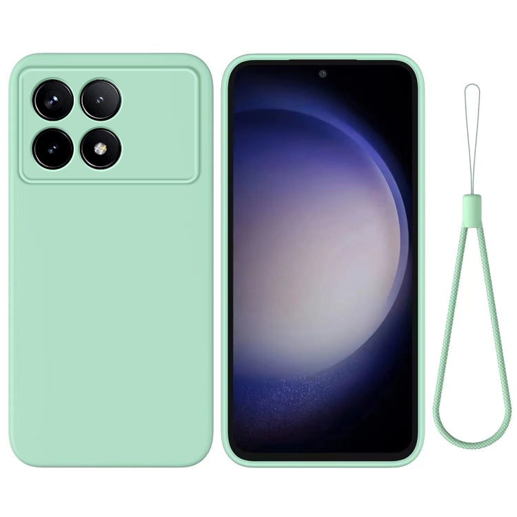 For Xiaomi Redmi K70/K70 Pro Solid Color Liquid Silicone Dropproof Full Coverage Phone Case(Green) - K70 Pro Cases by PMC Jewellery | Online Shopping South Africa | PMC Jewellery | Buy Now Pay Later Mobicred