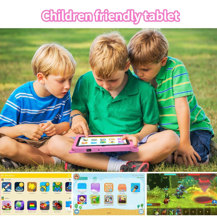 A133 7 inch Kid Tablet with Silicone Case,  2GB+32GB, Android 11 Allwinner A133 Quad Core CPU Support Parental Control Google Play(Pink) -  by PMC Jewellery | Online Shopping South Africa | PMC Jewellery