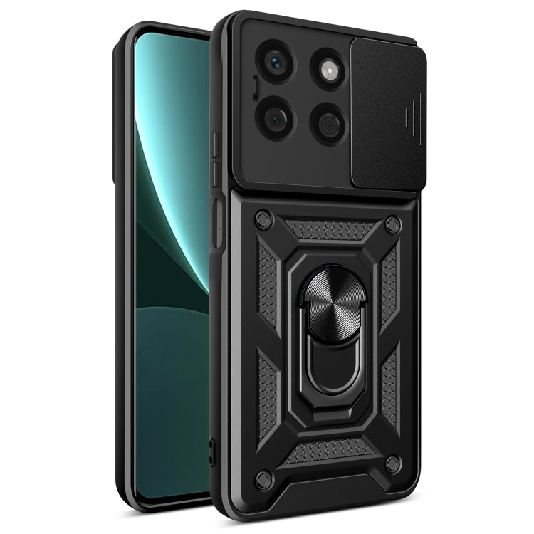 For Honor X8b Sliding Camera Cover Design TPU+PC Phone Case(Black) - Honor Cases by PMC Jewellery | Online Shopping South Africa | PMC Jewellery | Buy Now Pay Later Mobicred