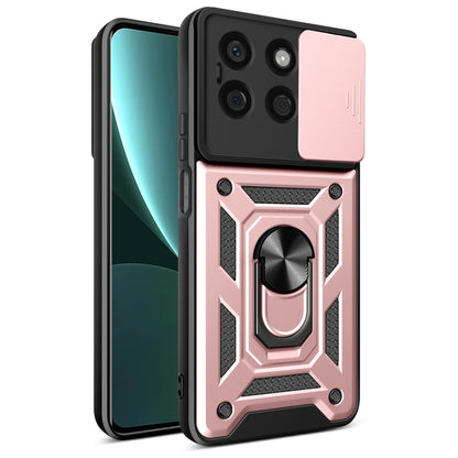 For Honor X8b Sliding Camera Cover Design TPU+PC Phone Case(Rose Gold) - Honor Cases by PMC Jewellery | Online Shopping South Africa | PMC Jewellery | Buy Now Pay Later Mobicred