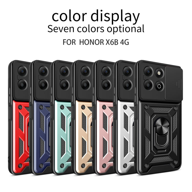 For Honor X6b 4G Sliding Camera Cover Design TPU+PC Phone Case(Blue) - free shipping - PMC TechLife - Order now!