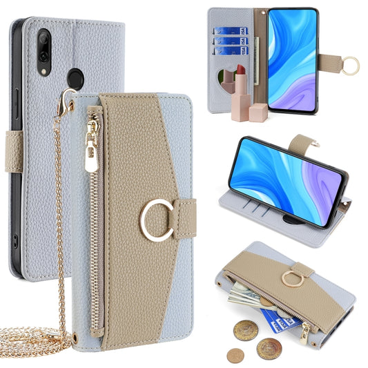 For Huawei P Smart Z / Enjoy 10 Plus Crossbody Litchi Texture Leather Phone Case(Blue) - Huawei Cases by PMC Jewellery | Online Shopping South Africa | PMC Jewellery | Buy Now Pay Later Mobicred