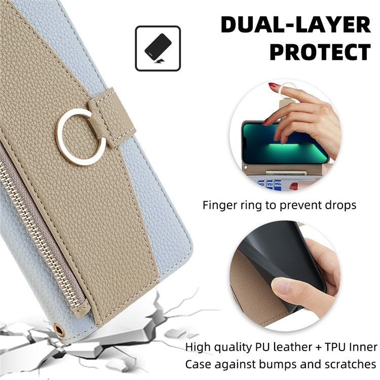 For OnePlus Ace 2V 5G Crossbody Litchi Texture Leather Phone Case(Blue) - OnePlus Cases by PMC TechLife | Online Shopping South Africa | PMC TechLife | Buy Now Pay Later Mobicred