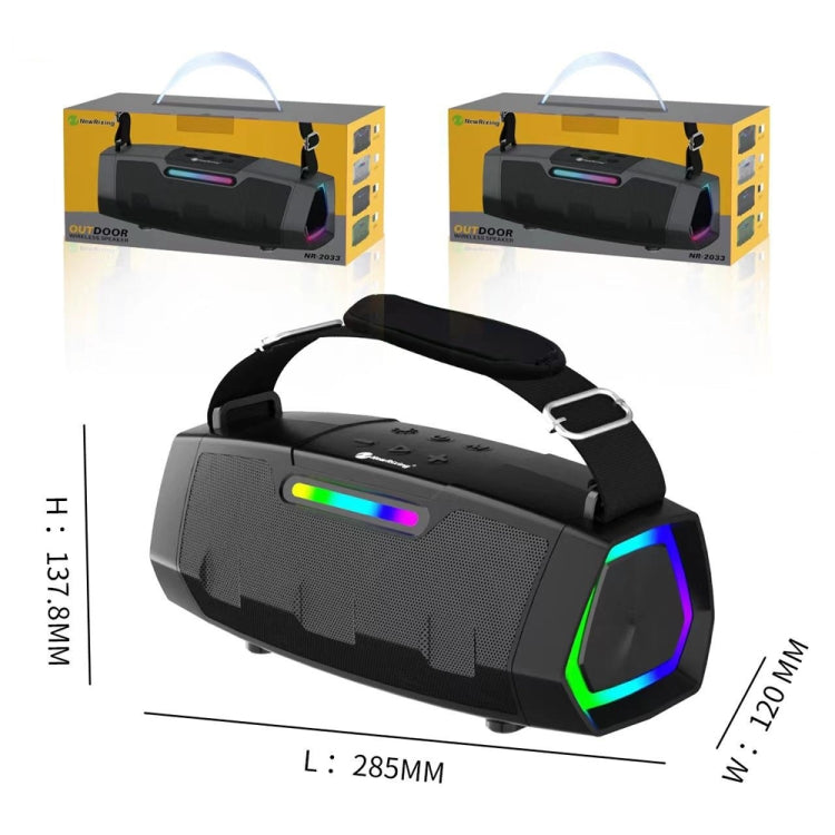NewRixing NR2033 Portable TWS Wireless Bluetooth Speaker(Black) - free shipping - PMC Jewellery - Order now!