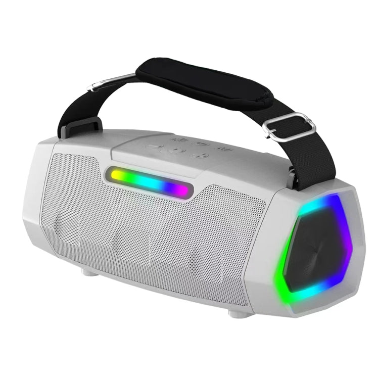 NewRixing NR2033 Portable TWS Wireless Bluetooth Speaker(Silver) - free shipping - PMC Jewellery - Order now!