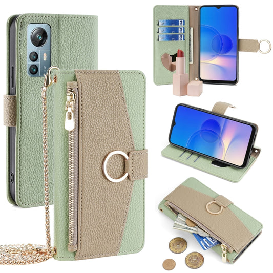 For Blackview A85 Crossbody Litchi Texture Leather Phone Case(Green) - More Brand by PMC Jewellery | Online Shopping South Africa | PMC Jewellery