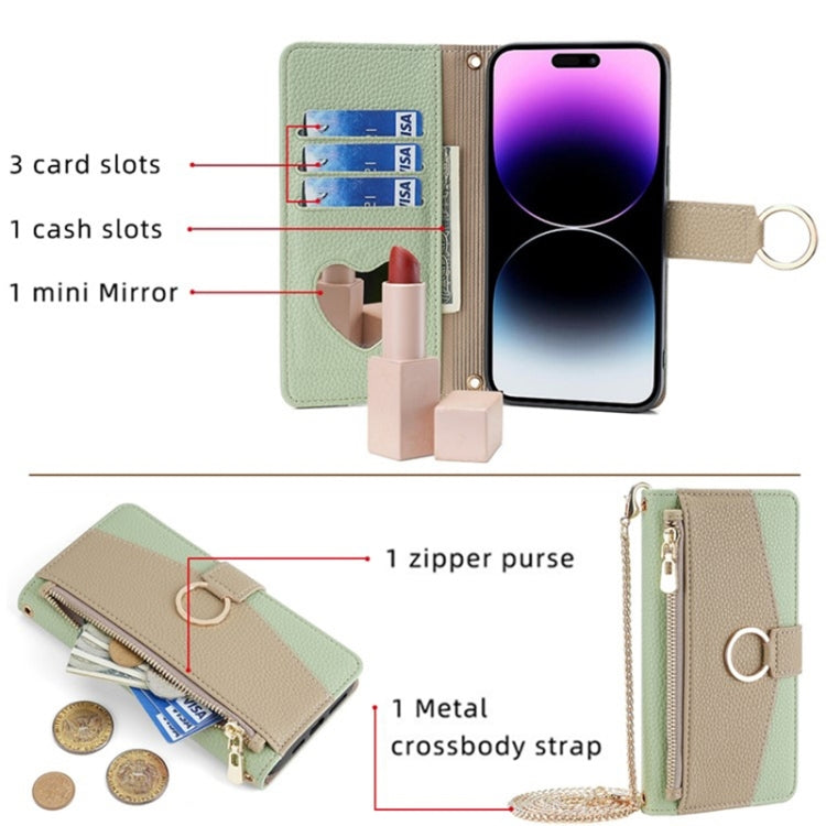 For Infinix Hot 11 Russian Version Crossbody Litchi Texture Leather Phone Case(Green) - free shipping - PMC TechLife - Order now!