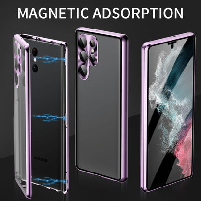 For Samsung Galaxy S24+ 5G HD Full Cover Magnetic Metal Tempered Glass Phone Case(Green) - Galaxy S24+ 5G Cases by PMC Jewellery | Online Shopping South Africa | PMC Jewellery | Buy Now Pay Later Mobicred