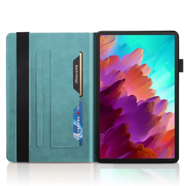 For Lenovo Tab P12 /Xiaoxin Pad Pro 12.7 Life Tree Series Horizontal Flip Leather Tablet Case(Lake Blue) - Lenovo by PMC Jewellery | Online Shopping South Africa | PMC Jewellery