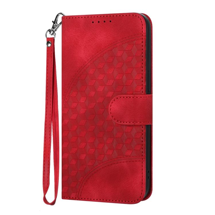 For iPhone 17 Pro Max YX0060 Elephant Head Embossed Phone Leather Case with Lanyard(Red) - free shipping - PMc TechLife - Order now!