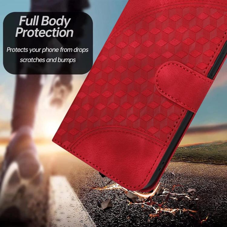 For iPhone 17 Pro Max YX0060 Elephant Head Embossed Phone Leather Case with Lanyard(Red) - free shipping - PMc TechLife - Order now!