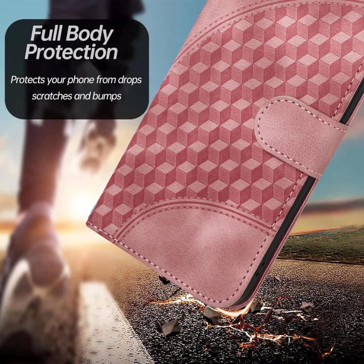 For iPhone 17 Pro YX0060 Elephant Head Embossed Phone Leather Case with Lanyard(Pink) - free shipping - PMc TechLife - Order now!