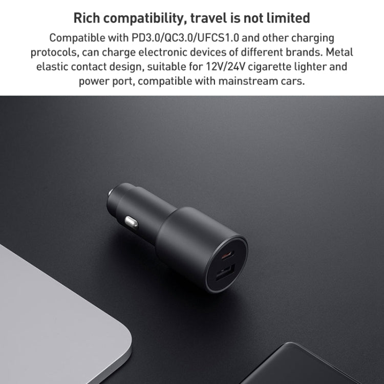 Original Xiaomi 43W Dual Ports USB + USB-C / Type-C Car Charger 1A1C(Black) - Car Charger by Xiaomi | Online Shopping South Africa | PMC Jewellery | Buy Now Pay Later Mobicred