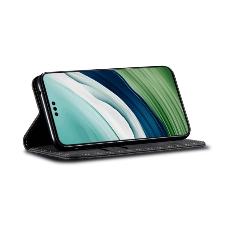 For Motorola Edge 40 Neo Denim Texture Flip Leather Phone Case(Black) - free shipping - PMC TechLife - Order now!