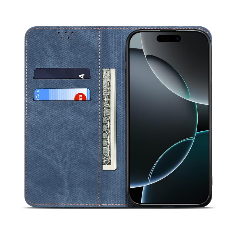 For Motorola Edge 5G 2025 Denim Texture Flip Leather Phone Case(Blue) - free shipping - PMC TechLife - Order now!