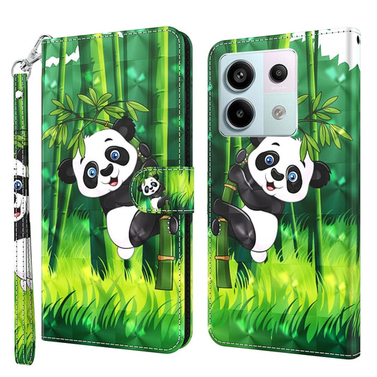 For Xiaomi Redmi Note 13 Pro 5G 3D Painting Pattern Flip Leather Phone Case(Bamboo Panda) - Note 13 Pro Cases by PMC Jewellery | Online Shopping South Africa | PMC Jewellery | Buy Now Pay Later Mobicred