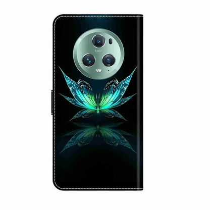 For Honor Magic5 Pro Crystal 3D Shockproof Protective Leather Phone Case(Reflection Dutterfly) - Honor Cases by PMC Jewellery | Online Shopping South Africa | PMC Jewellery | Buy Now Pay Later Mobicred