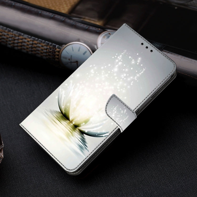 For Honor Magic6 Lite Crystal 3D Shockproof Protective Leather Phone Case(Light Lotus) - Honor Cases by PMC Jewellery | Online Shopping South Africa | PMC Jewellery | Buy Now Pay Later Mobicred