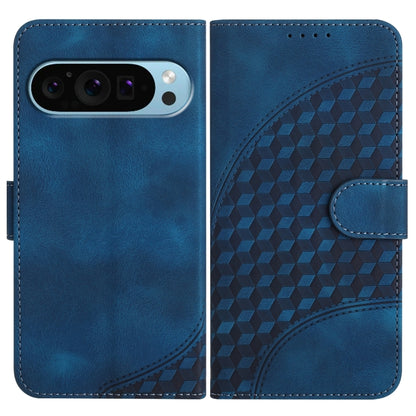 For Google Pixel 9 Pro YX0060 Elephant Head Embossed Phone Leather Case with Lanyard(Royal Blue) - Google Cases by PMC Jewellery | Online Shopping South Africa | PMC Jewellery | Buy Now Pay Later Mobicred