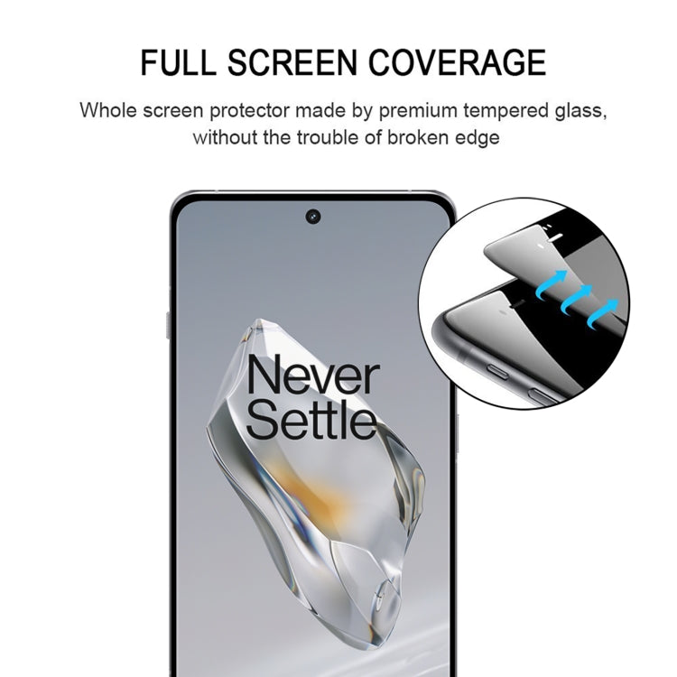 For OnePlus 12 9H HD 3D Curved Edge Tempered Glass Film(Black) - OnePlus Tempered Glass by PMC Jewellery | Online Shopping South Africa | PMC Jewellery