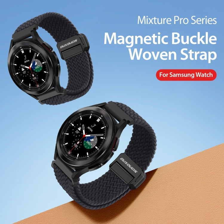 DUX DUCIS Mixture Pro Series Magnetic Buckle Nylon Braid Watch Band, Size:20mm(Midnight) - 20mm Bands by DUX DUCIS | Online Shopping South Africa | PMC Jewellery | Buy Now Pay Later Mobicred