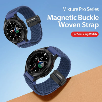 DUX DUCIS Mixture Pro Series Magnetic Buckle Nylon Braid Watch Band, Size:20mm(Storm Blue) - 20mm Bands by DUX DUCIS | Online Shopping South Africa | PMC Jewellery | Buy Now Pay Later Mobicred