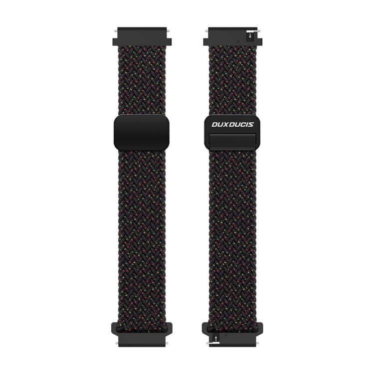 DUX DUCIS Mixture Pro Series Magnetic Buckle Nylon Braid Watch Band, Size:22mm(Black Unity) - 22mm Bands by DUX DUCIS | Online Shopping South Africa | PMC Jewellery | Buy Now Pay Later Mobicred