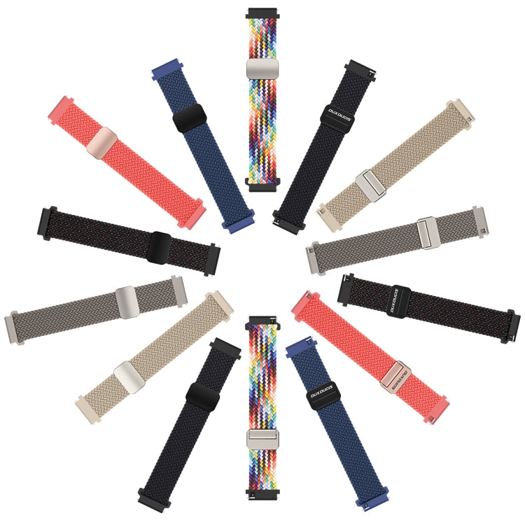 DUX DUCIS Mixture Pro Series Magnetic Buckle Nylon Braid Watch Band, Size:22mm(Midnight) - 22mm Bands by DUX DUCIS | Online Shopping South Africa | PMC Jewellery | Buy Now Pay Later Mobicred