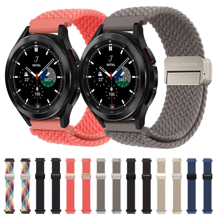 DUX DUCIS Mixture Pro Series Magnetic Buckle Nylon Braid Watch Band, Size:20mm(Rainbow) - 20mm Bands by DUX DUCIS | Online Shopping South Africa | PMC Jewellery | Buy Now Pay Later Mobicred