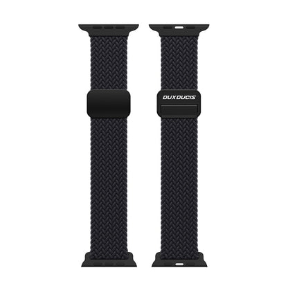 For Apple Watch SE 2023 44mm DUX DUCIS Mixture Pro Series Magnetic Buckle Nylon Braid Watch Band(Midnight) - Watch Bands by DUX DUCIS | Online Shopping South Africa | PMC Jewellery | Buy Now Pay Later Mobicred