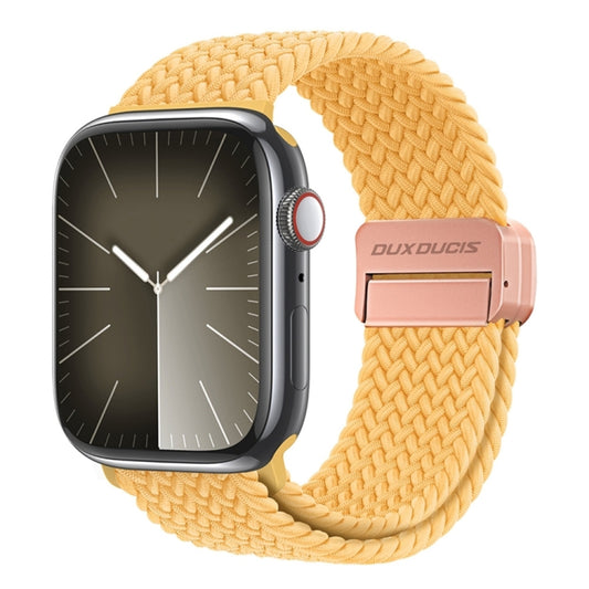 For Apple Watch SE 2023 44mm DUX DUCIS Mixture Pro Series Magnetic Buckle Nylon Braid Watch Band(Sunny Color) - Watch Bands by DUX DUCIS | Online Shopping South Africa | PMC Jewellery | Buy Now Pay Later Mobicred