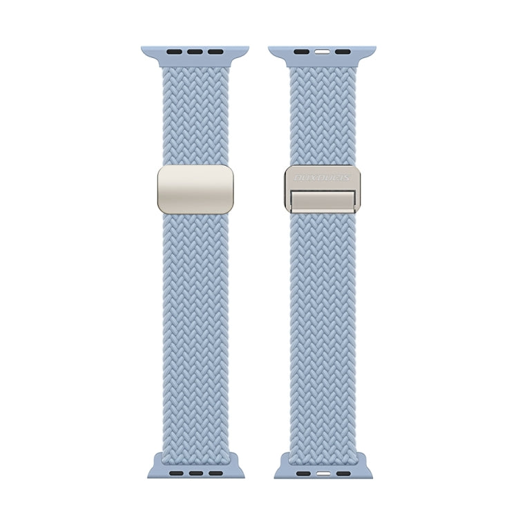 For Apple Watch SE 2023 40mm DUX DUCIS Mixture Pro Series Magnetic Buckle Nylon Braid Watch Band(Light Blue) - Watch Bands by DUX DUCIS | Online Shopping South Africa | PMC Jewellery | Buy Now Pay Later Mobicred