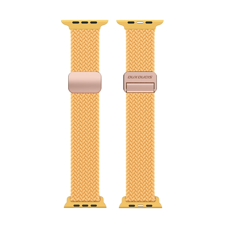 For Apple Watch SE 2023 40mm DUX DUCIS Mixture Pro Series Magnetic Buckle Nylon Braid Watch Band(Sunny Color) - Watch Bands by DUX DUCIS | Online Shopping South Africa | PMC Jewellery | Buy Now Pay Later Mobicred