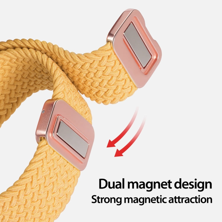 For Apple Watch SE 2023 40mm DUX DUCIS Mixture Pro Series Magnetic Buckle Nylon Braid Watch Band(Sunny Color) - Watch Bands by DUX DUCIS | Online Shopping South Africa | PMC Jewellery | Buy Now Pay Later Mobicred