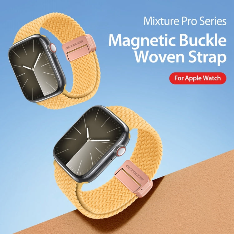 For Apple Watch Series 9 41mm DUX DUCIS Mixture Pro Series Magnetic Buckle Nylon Braid Watch Band(Sunny Color) - Watch Bands by DUX DUCIS | Online Shopping South Africa | PMC Jewellery | Buy Now Pay Later Mobicred