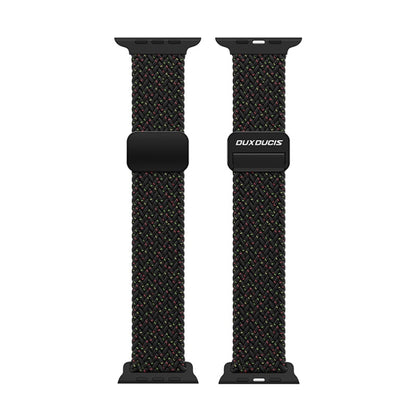 For Apple Watch Series 8 41mm DUX DUCIS Mixture Pro Series Magnetic Buckle Nylon Braid Watch Band(Black Unity) - Watch Bands by DUX DUCIS | Online Shopping South Africa | PMC Jewellery | Buy Now Pay Later Mobicred