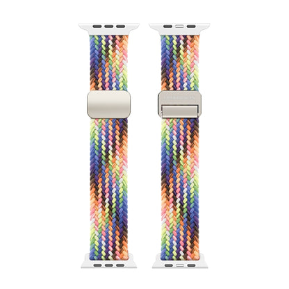 For Apple Watch SE 2022 40mm DUX DUCIS Mixture Pro Series Magnetic Buckle Nylon Braid Watch Band(New Rainbow) - Watch Bands by DUX DUCIS | Online Shopping South Africa | PMC Jewellery | Buy Now Pay Later Mobicred