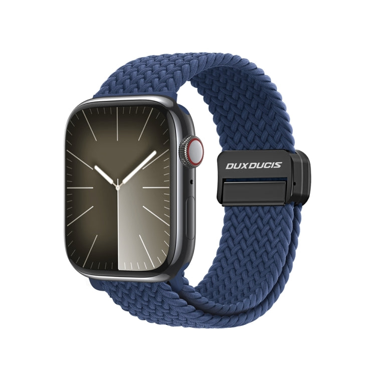 For Apple Watch SE 40mm DUX DUCIS Mixture Pro Series Magnetic Buckle Nylon Braid Watch Band(Storm Blue) - Watch Bands by DUX DUCIS | Online Shopping South Africa | PMC Jewellery | Buy Now Pay Later Mobicred