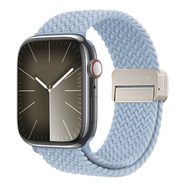 For Apple Watch Series 6 40mm DUX DUCIS Mixture Pro Series Magnetic Buckle Nylon Braid Watch Band(Light Blue) - Watch Bands by DUX DUCIS | Online Shopping South Africa | PMC Jewellery | Buy Now Pay Later Mobicred