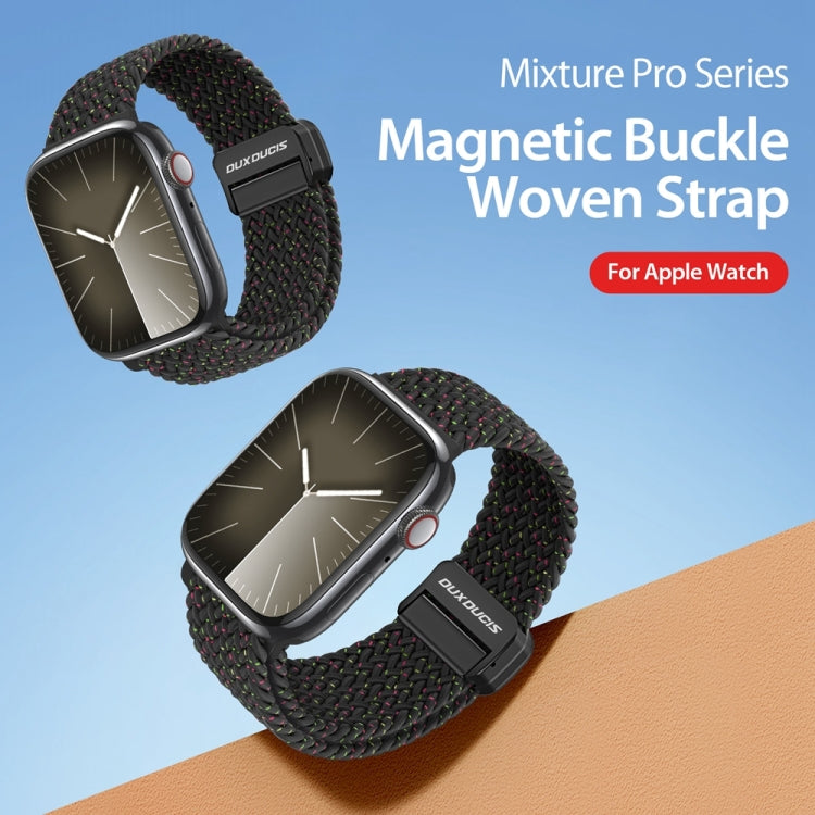 For Apple Watch Series 5 40mm DUX DUCIS Mixture Pro Series Magnetic Buckle Nylon Braid Watch Band(Black Unity) - Watch Bands by DUX DUCIS | Online Shopping South Africa | PMC Jewellery | Buy Now Pay Later Mobicred