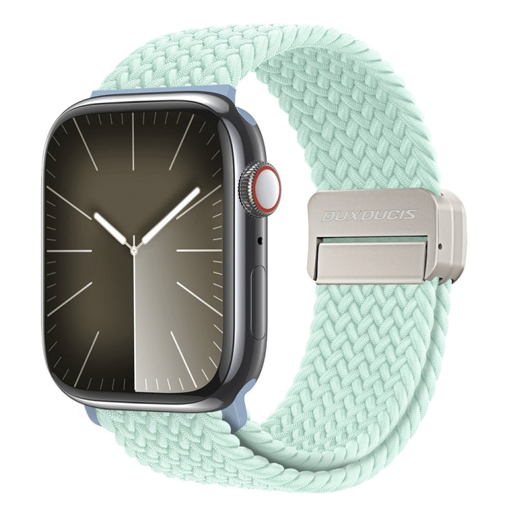 For Apple Watch Series 3 38mm DUX DUCIS Mixture Pro Series Magnetic Buckle Nylon Braid Watch Band(Light Mint) - Watch Bands by DUX DUCIS | Online Shopping South Africa | PMC Jewellery | Buy Now Pay Later Mobicred