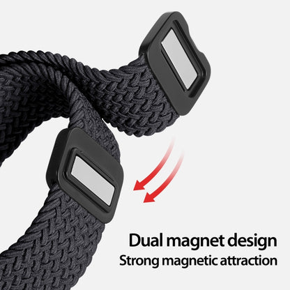 For Apple Watch Series 2 42mm DUX DUCIS Mixture Pro Series Magnetic Buckle Nylon Braid Watch Band(Midnight) - Watch Bands by DUX DUCIS | Online Shopping South Africa | PMC Jewellery | Buy Now Pay Later Mobicred