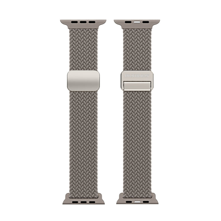 For Apple Watch Series 10 46mm DUX DUCIS Mixture Pro Series Magnetic Buckle Nylon Braid Watch Band(Clay) - Watch Bands by DUX DUCIS | Online Shopping South Africa | PMC Jewellery | Buy Now Pay Later Mobicred