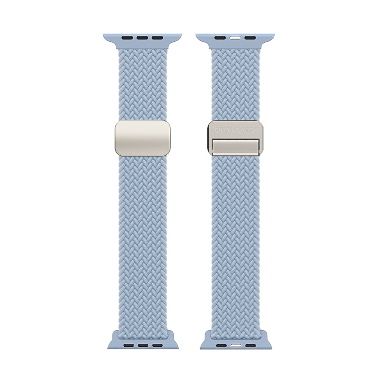 For Apple Watch Series 10 46mm DUX DUCIS Mixture Pro Series Magnetic Buckle Nylon Braid Watch Band(Light Blue) - Watch Bands by DUX DUCIS | Online Shopping South Africa | PMC Jewellery | Buy Now Pay Later Mobicred