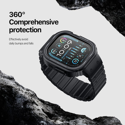 For Apple Watch Ultra 2 49mm DUX DUCIS OA Series Integrated Magnetic Watch Band(Black) - Watch Bands by DUX DUCIS | Online Shopping South Africa | PMC Jewellery | Buy Now Pay Later Mobicred